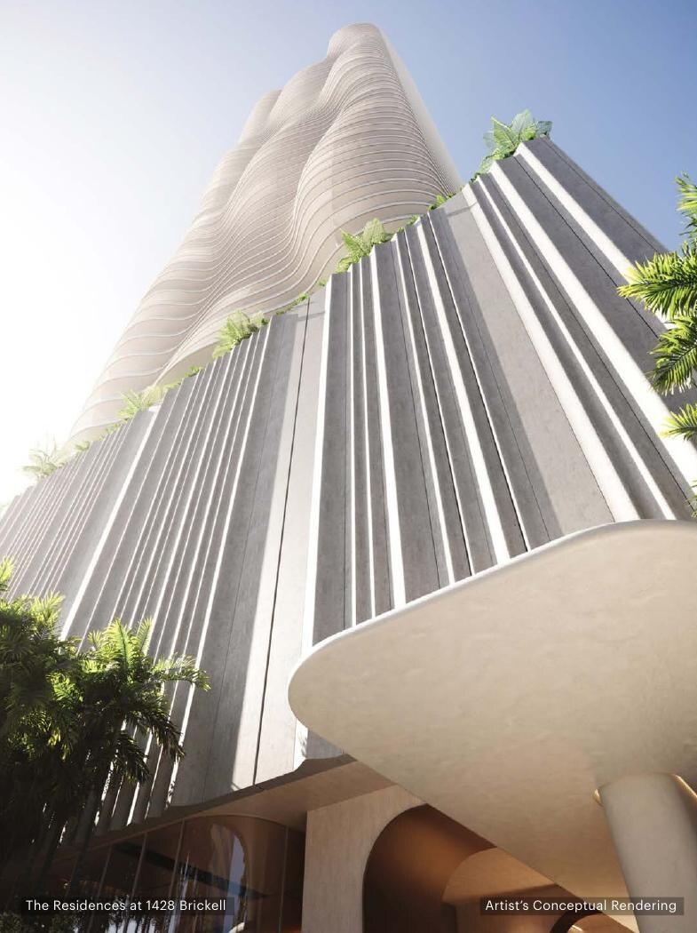 Fachada orgánica, The Residences at 1428 Brickell