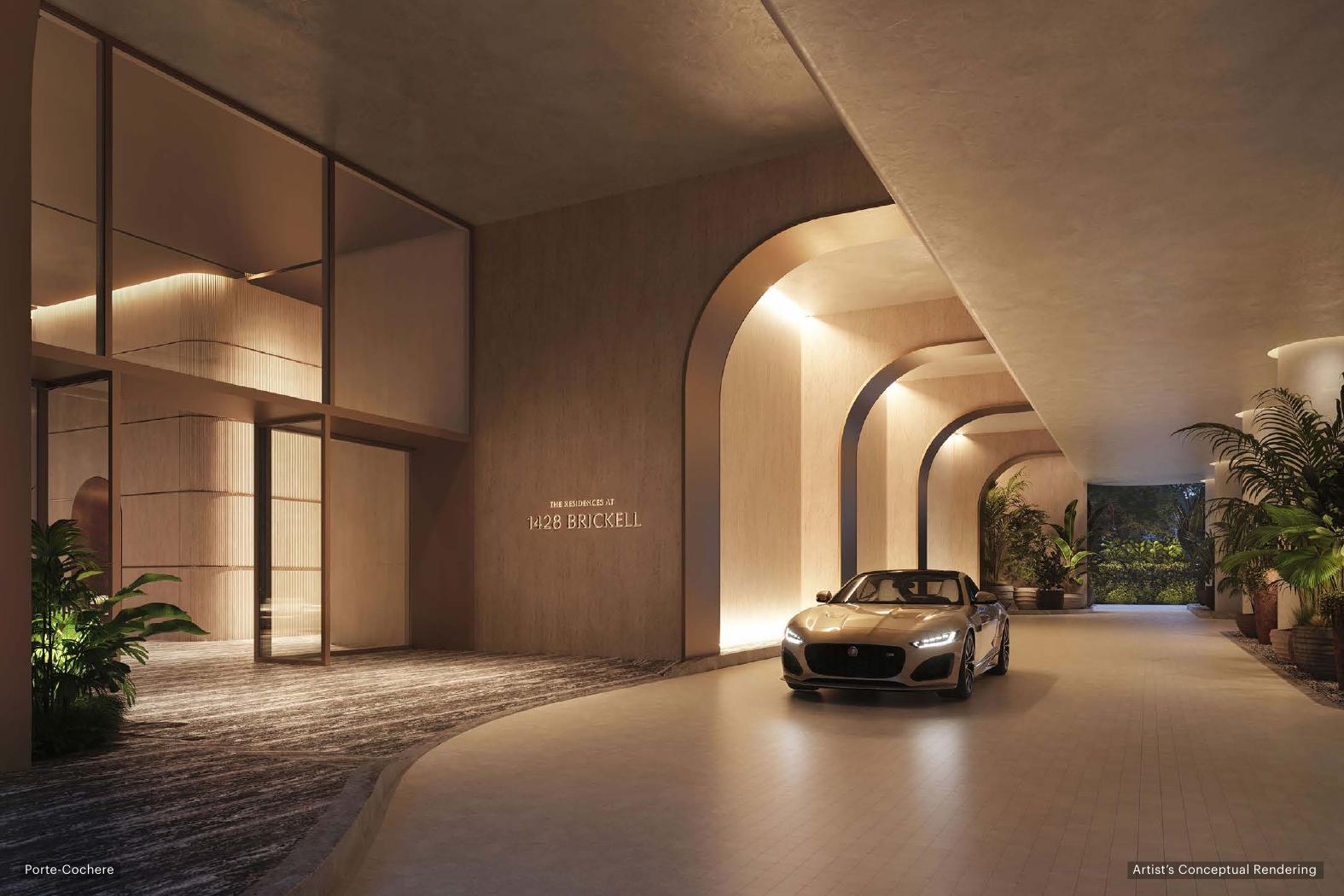Porte-cochère, 1428 Brickell