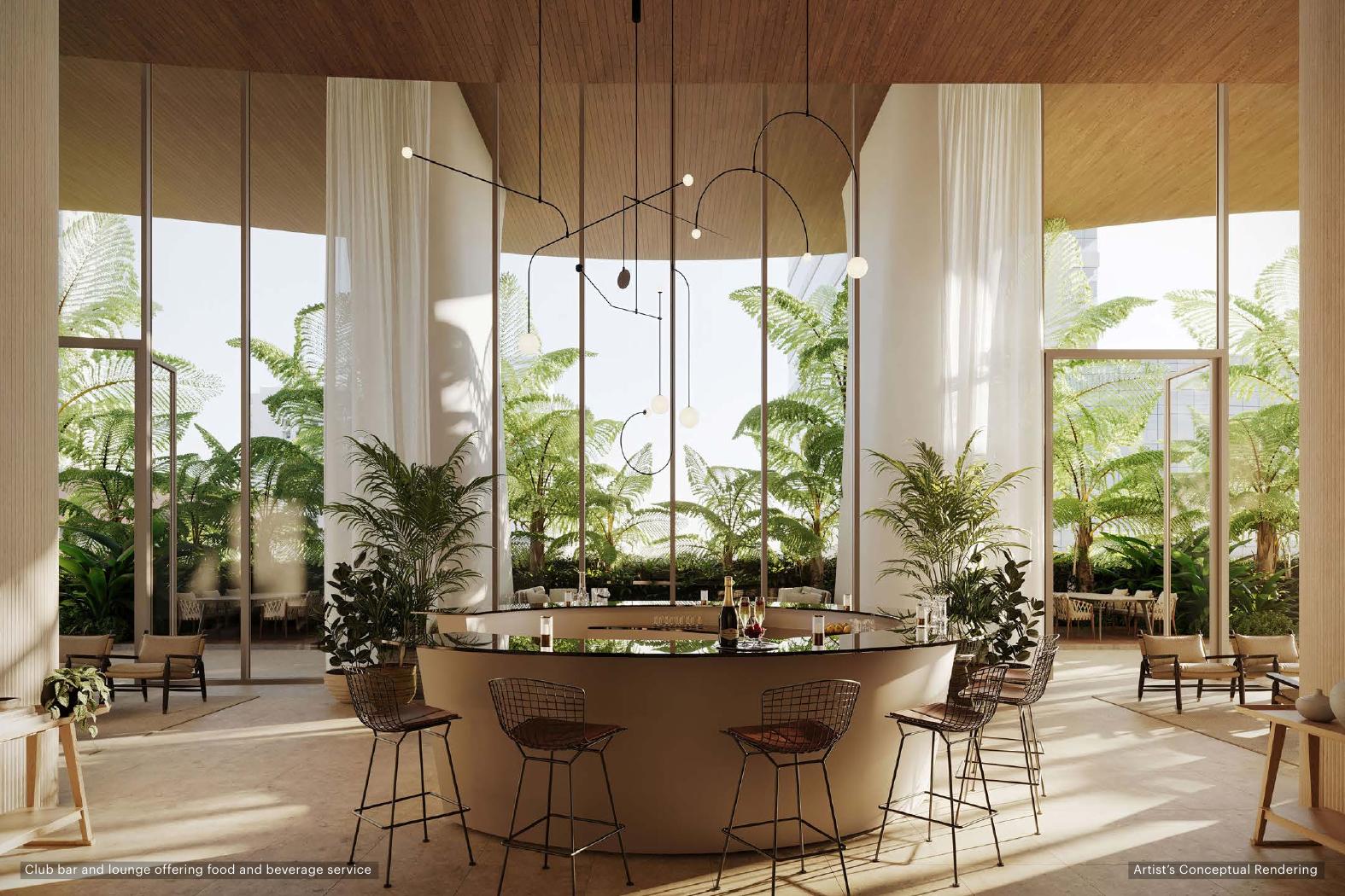 Bar y lounge del club, 1428 Brickell