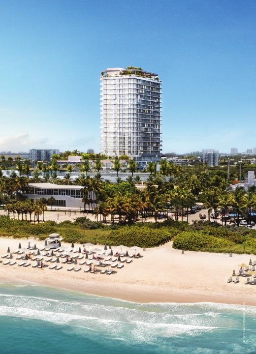 72 Park, torre frente a la playa, Miami Beach, Florida