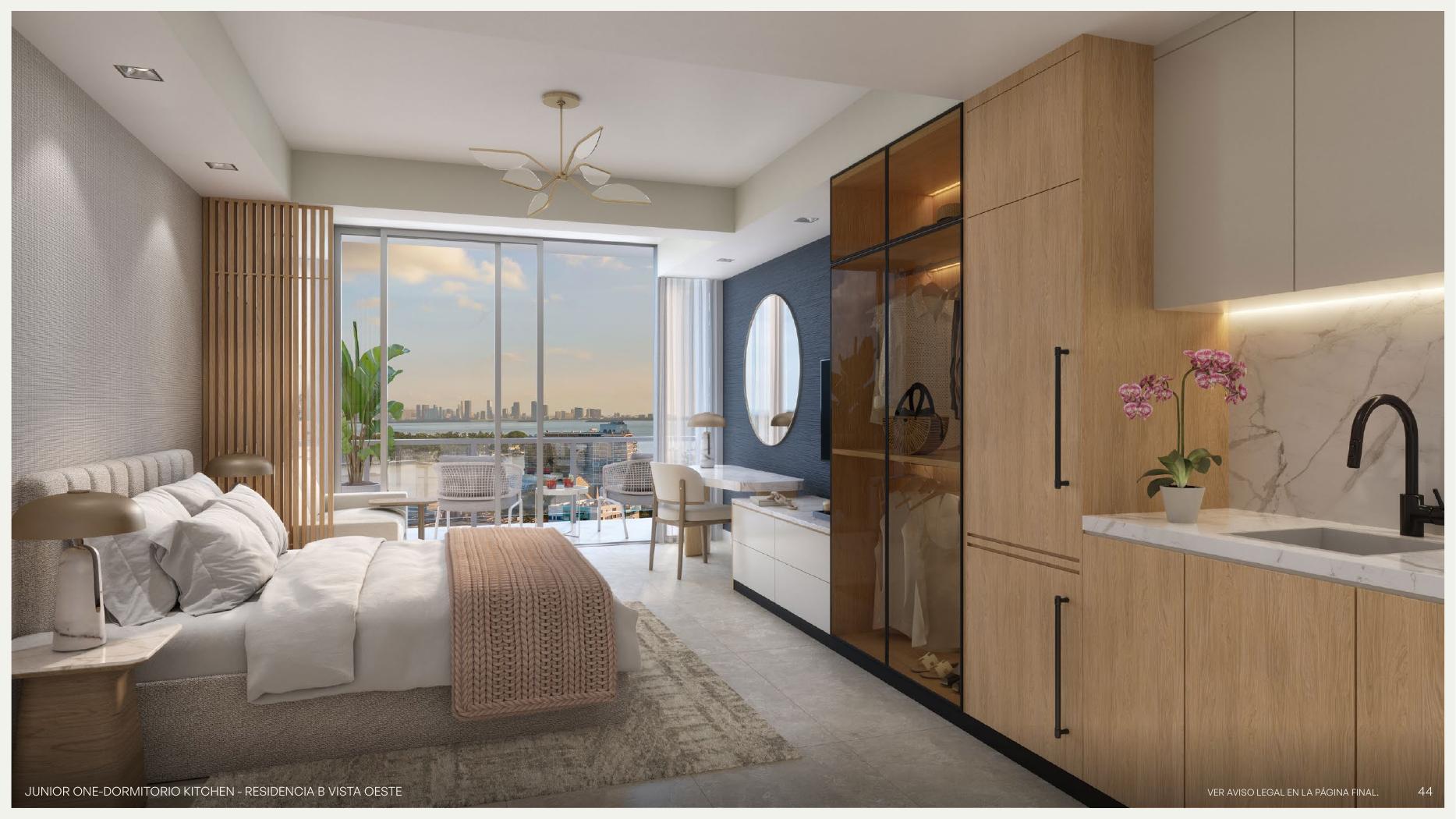 Residencia Junior 1 recámara con vista oeste, 7200 Collins