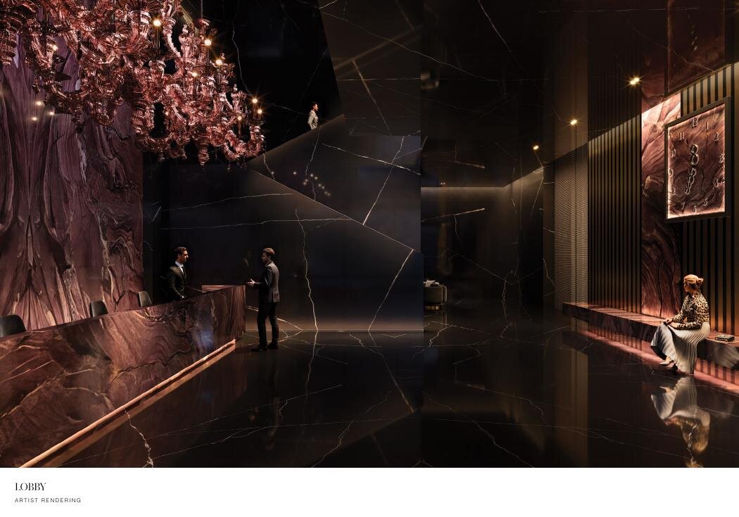 Lobby, 888 Brickell by Dolce&Gabbana, Miami, Florida