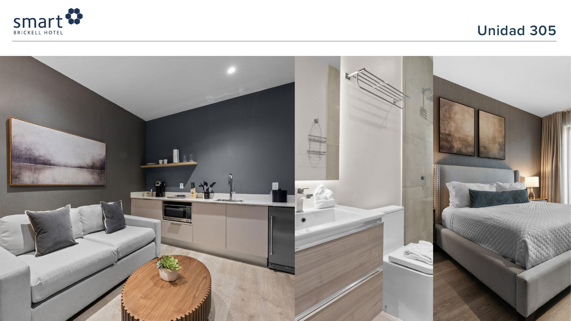 Interior de unidad, Smart Brickell, Abitaro