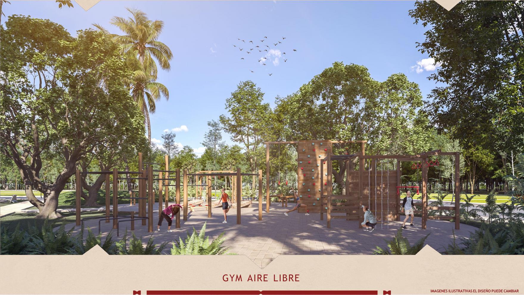 Gym al aire libre, Bajlum, Izamal