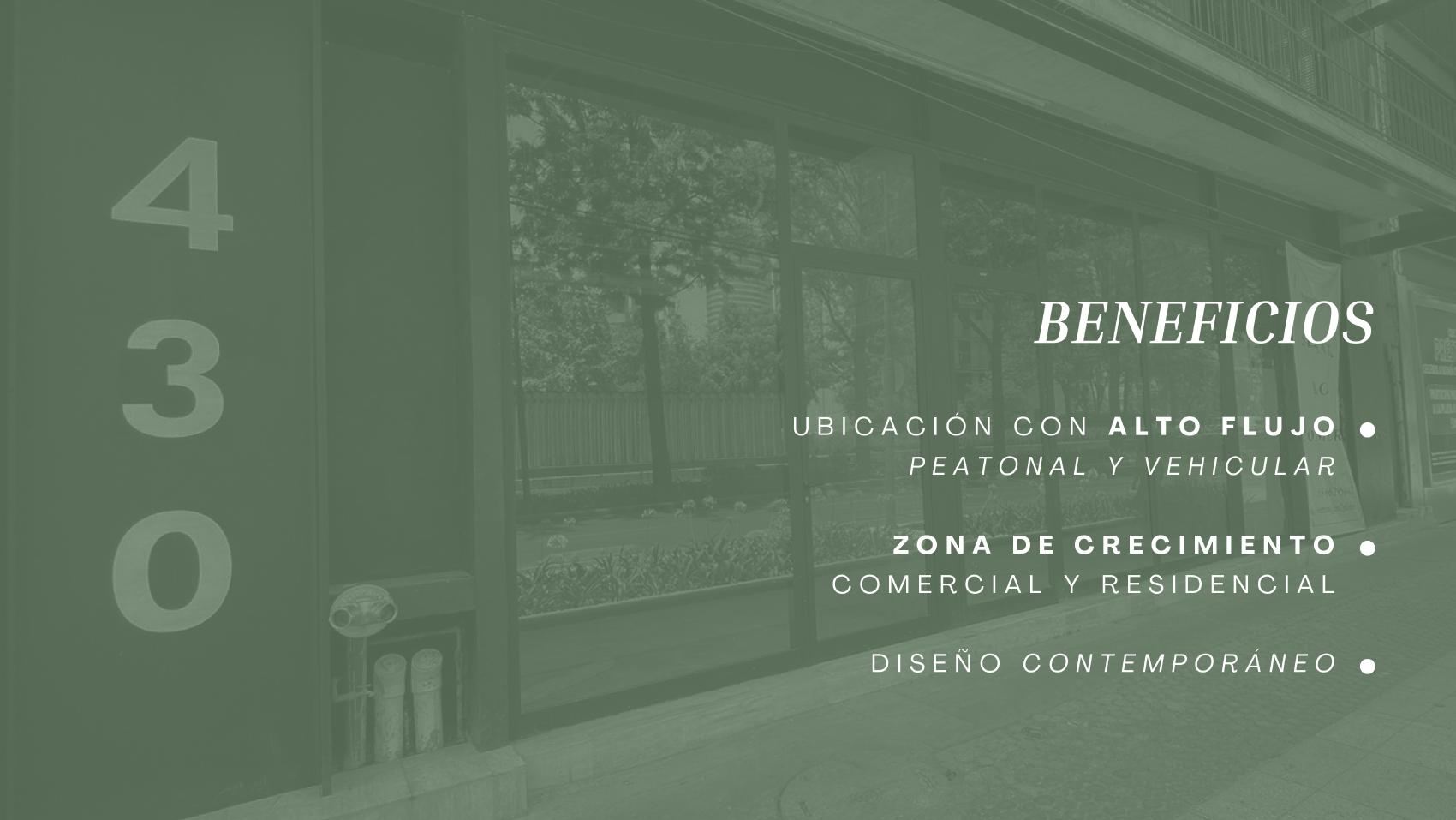Locales comerciales, Chapultepec 430, CDMX
