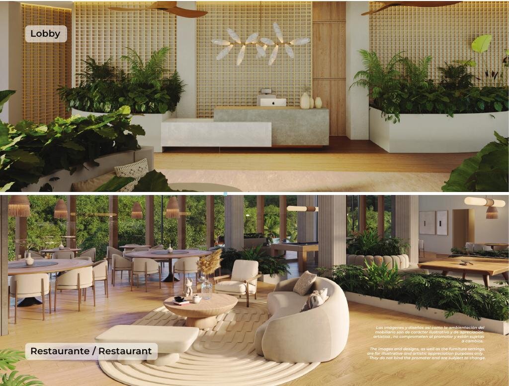 Recámara, departamento muestra, Coral Lake Residences