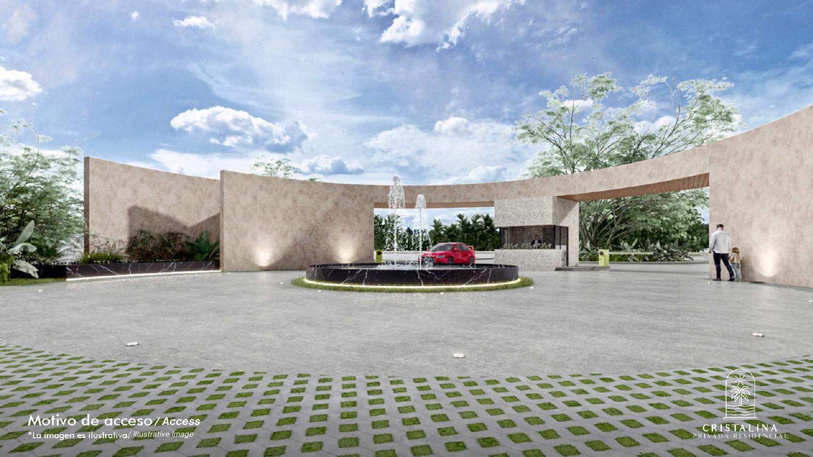 Acceso, Cristalina Privada Residencial, Yucatán