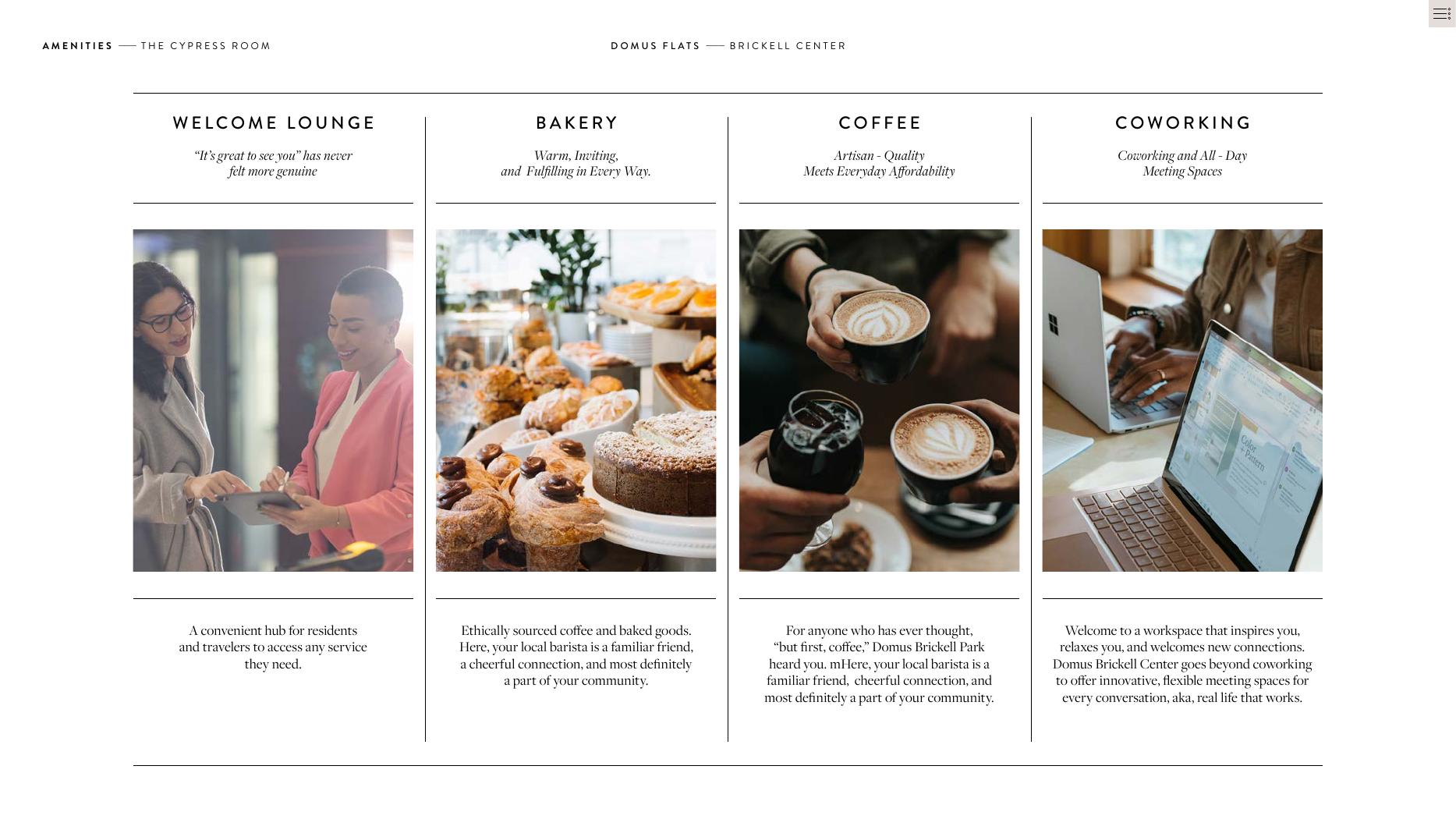 The Cypress Room: welcome lounge, panadería, café y coworking, Domus Brickell Center