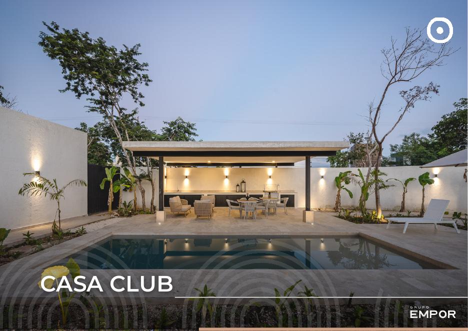 Casa Club y alberca, Emana Privada Residencial