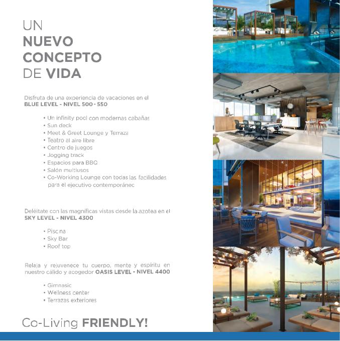 Amenidades Blue Level, Sky Level y Oasis Level, Generation Tower