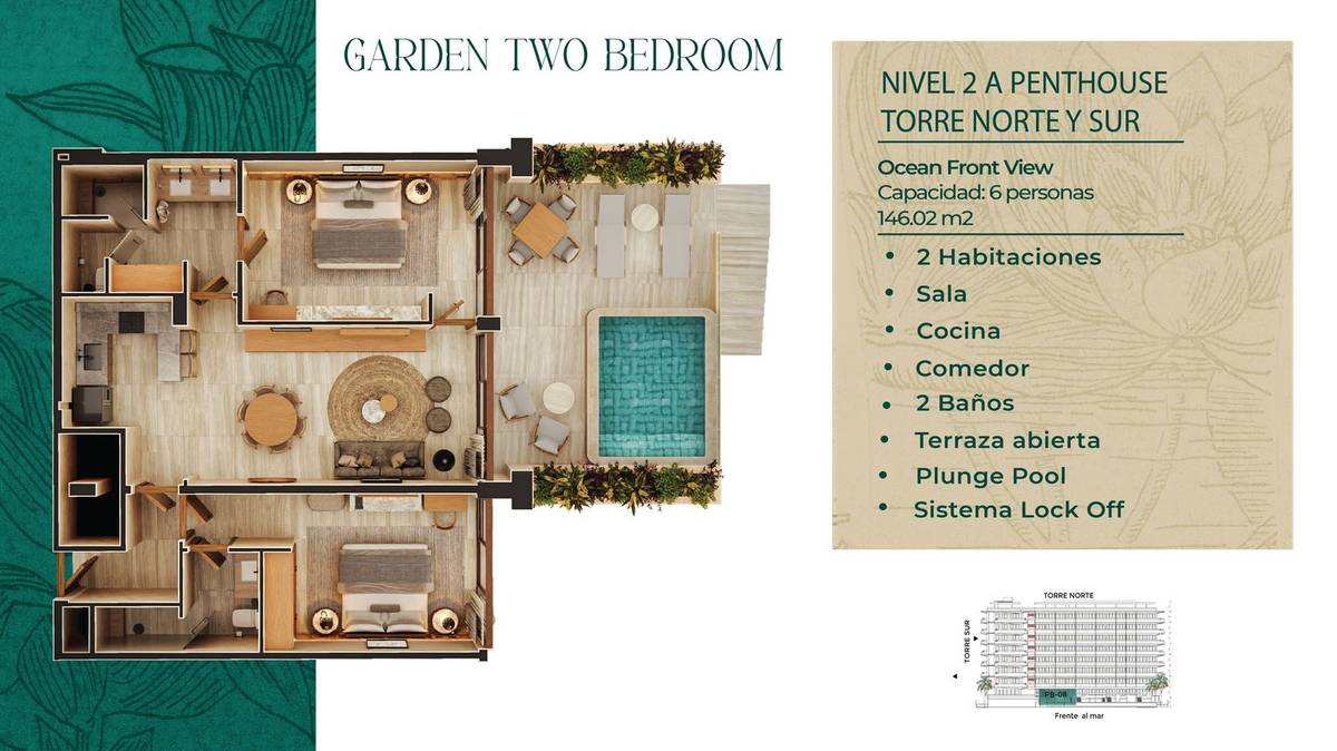 Planta Garden Two Bedroom PB-08