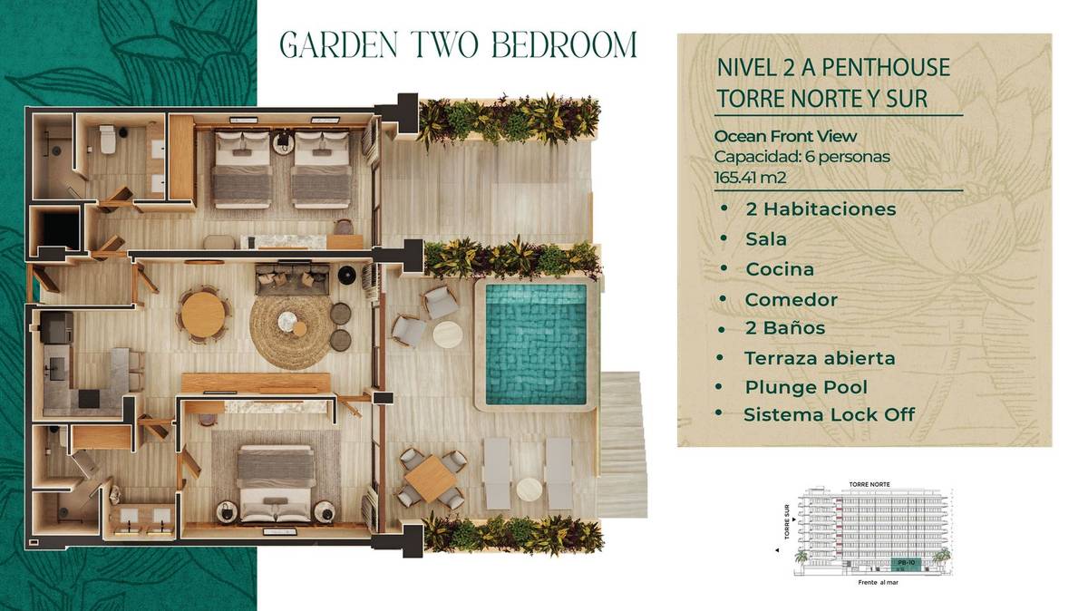Planta Garden Two Bedroom PB-10