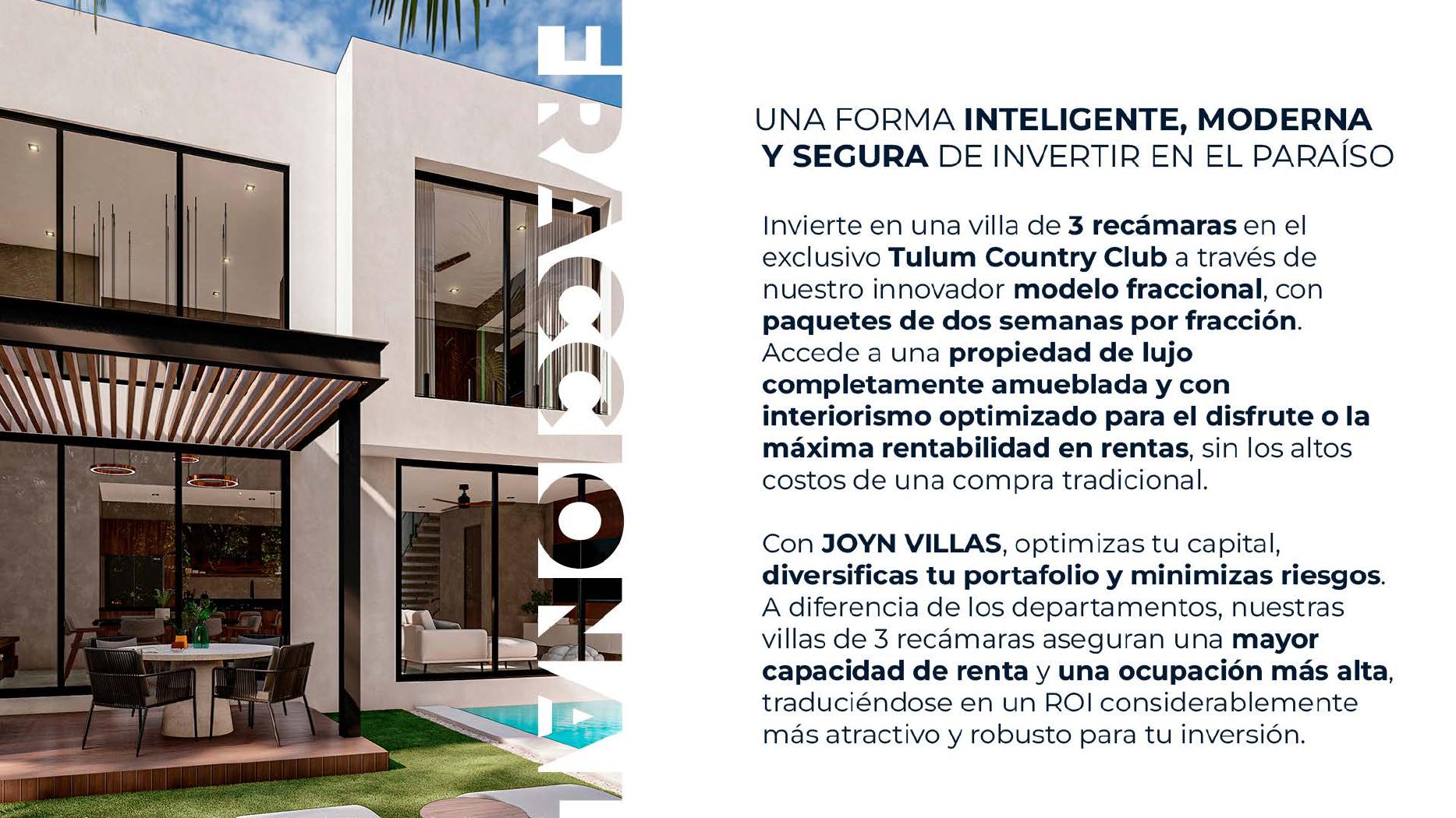 Master Plan, Tulum Country Club, JOYN Villas