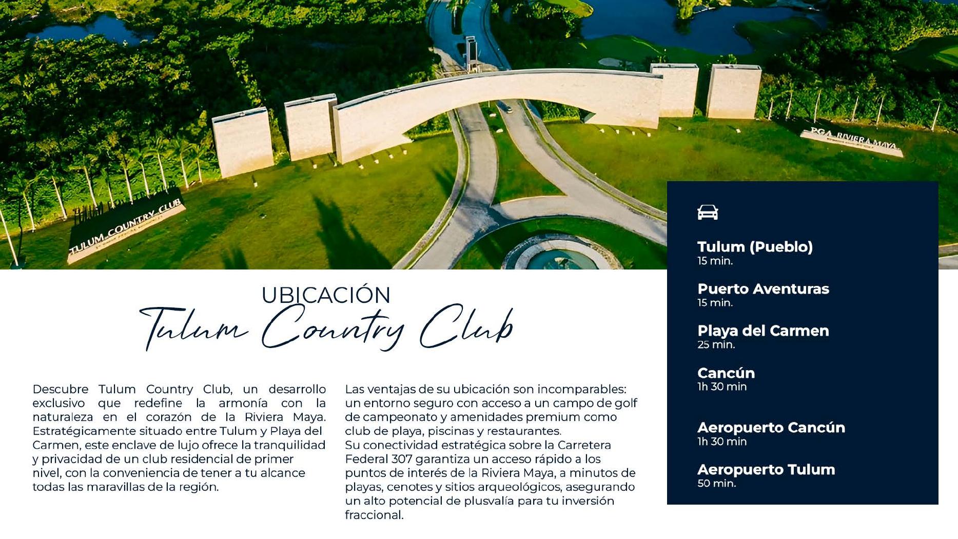 Ubicación, Tulum Country Club, JOYN Villas