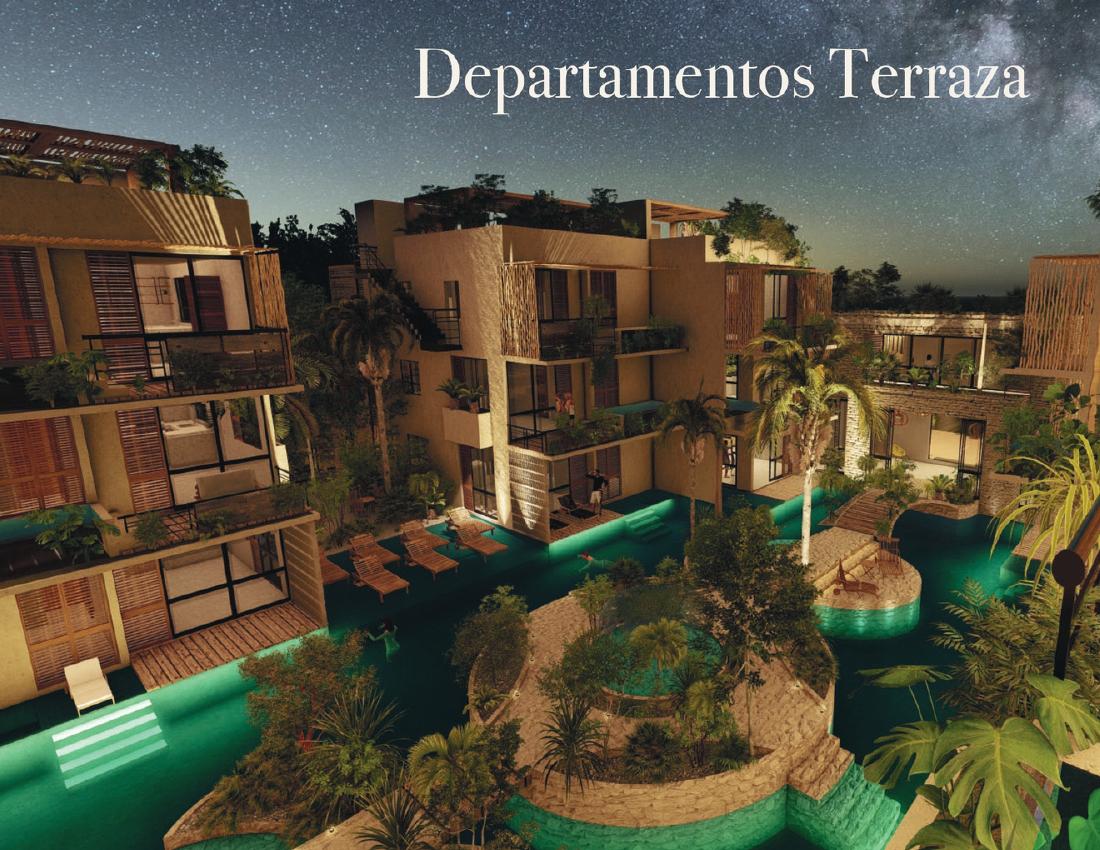 Departamentos con terraza, Le Reve Cenote
