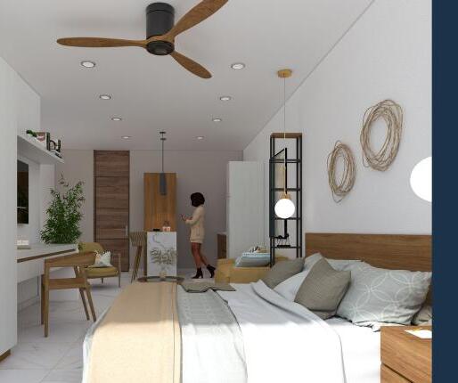 Recámara, Condo Ola de Mar