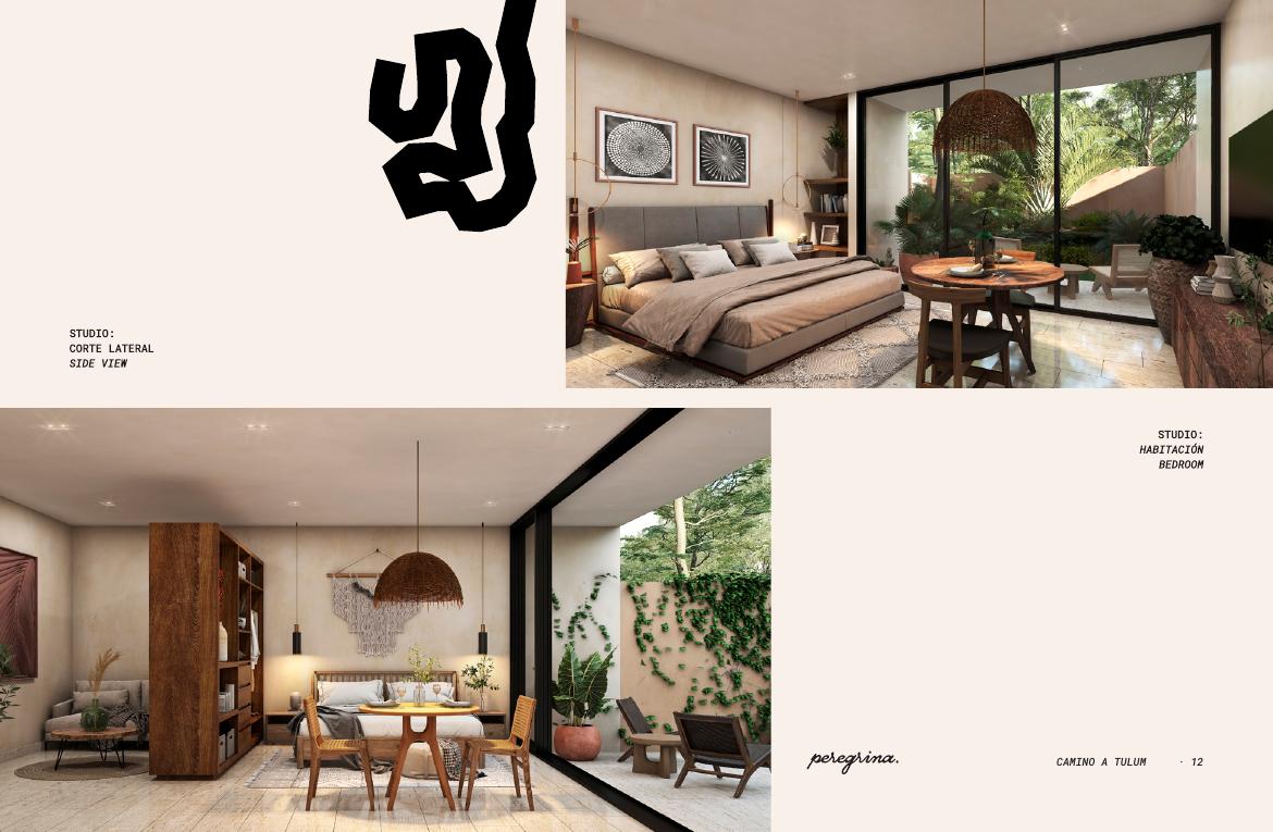 Habitación de Peregrina, Kaybé Tulum
