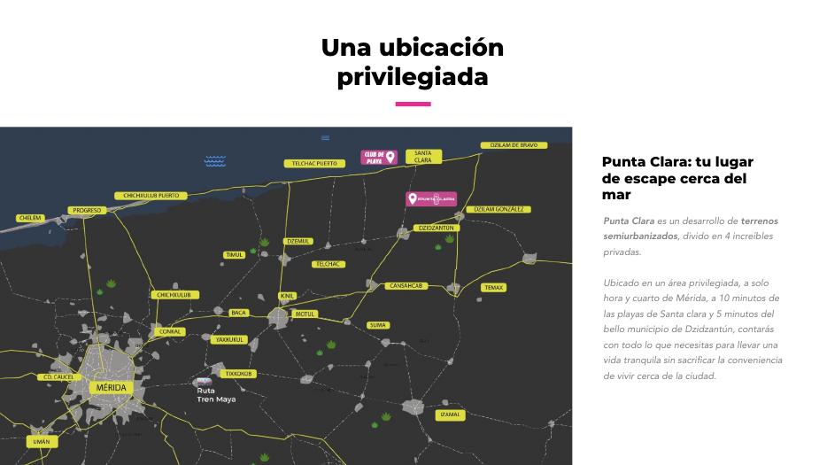 Ubicación, Punta Clara, Dzidzantún