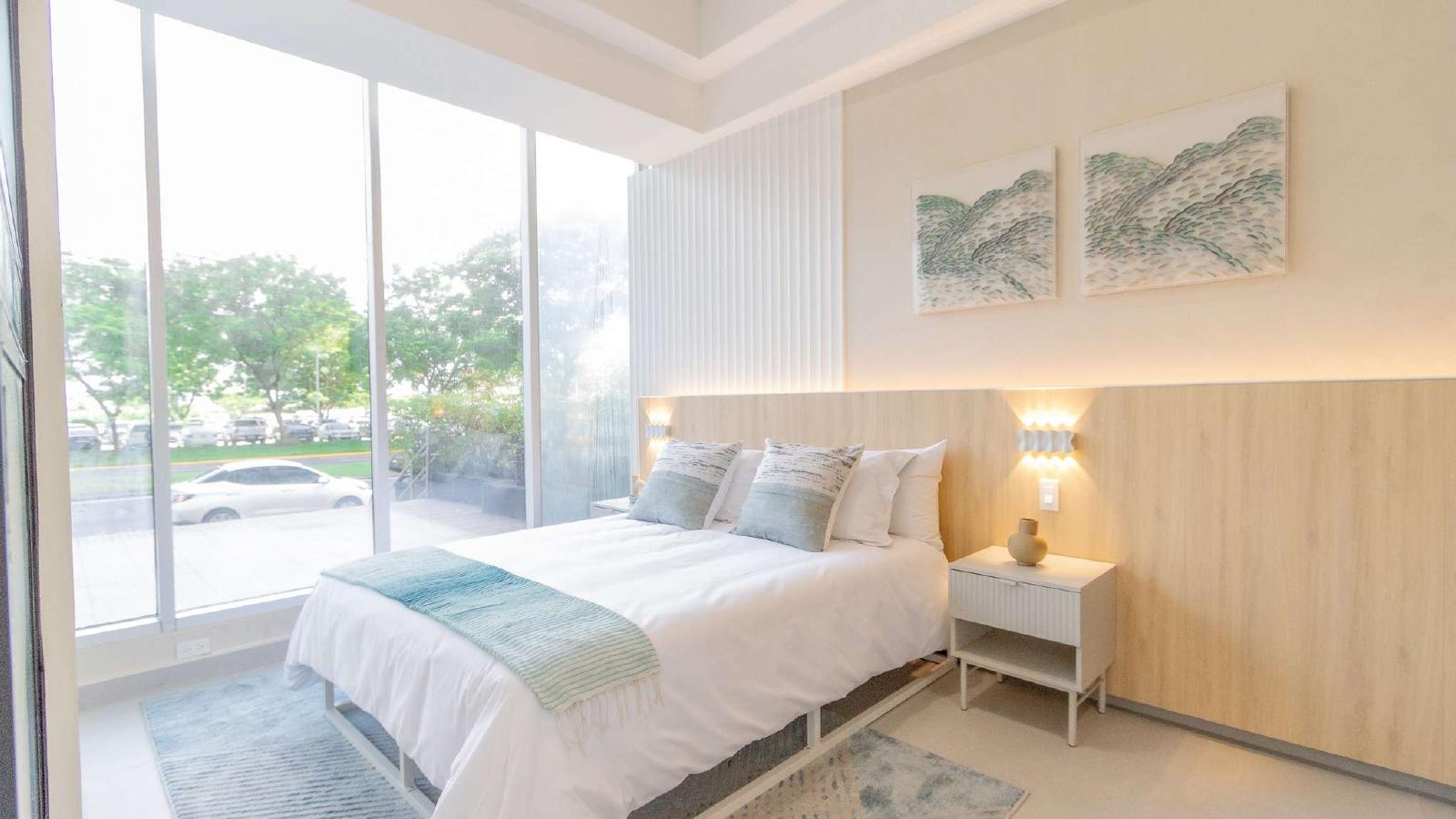 Recámara con vista a la ciudad, Seaside House