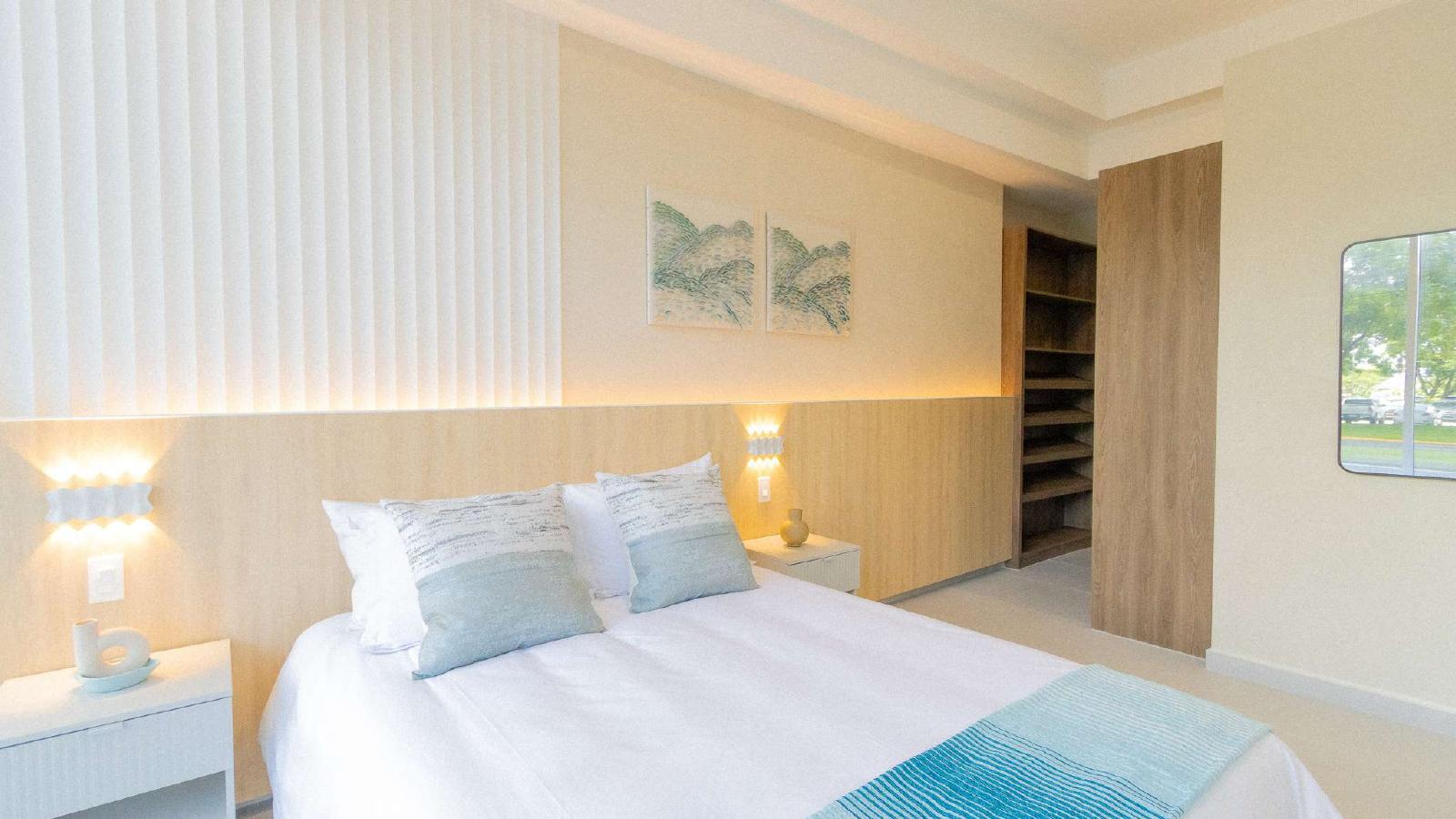 Recámara y walk-in closet, Seaside House