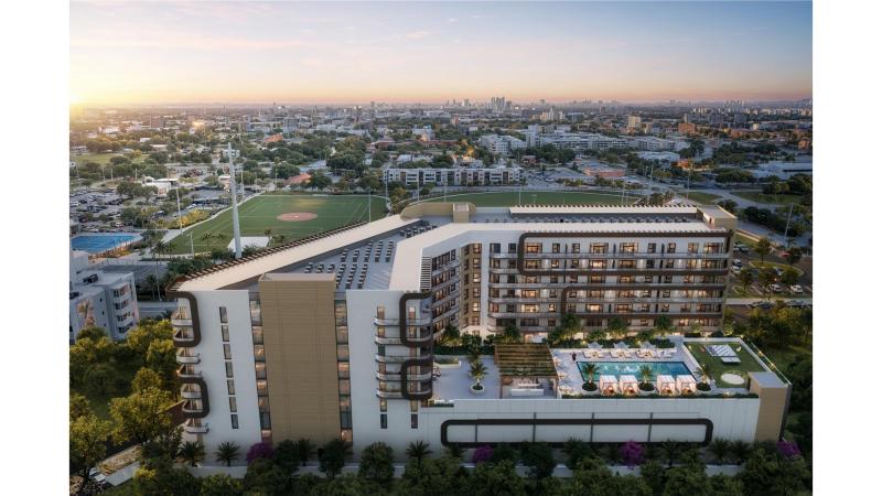 Seven Park al atardecer, Hallandale Beach, Florida