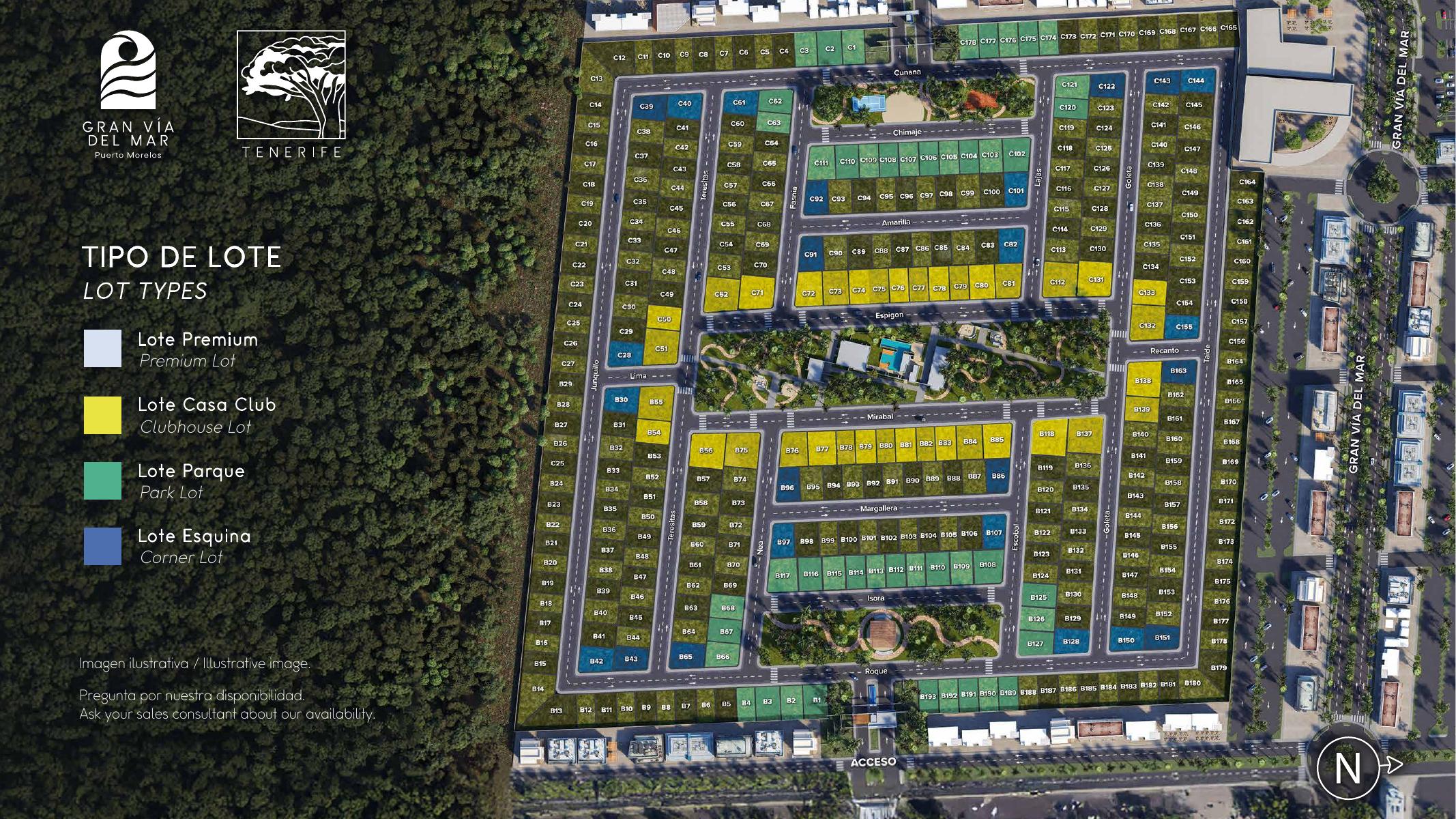 Master plan aéreo, lotes C1-C178 y B1-B193, Tenerife Residencial