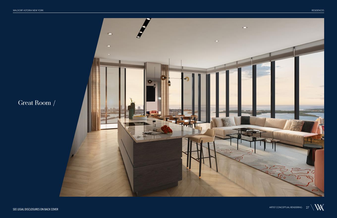 Great Room, Waldorf Astoria Residences Miami