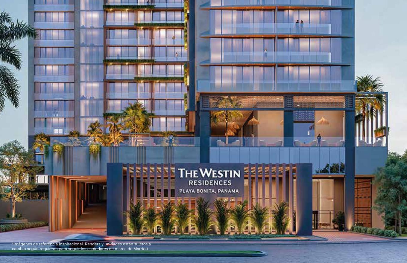 Torre y entrada principal, The Westin Residences Playa Bonita